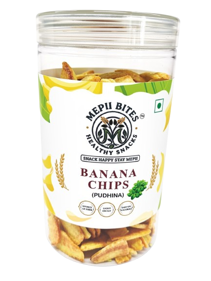 Mepii Bites Banana Chips (Pudhina) — Pudhina (Mint) & Chaat Masala
