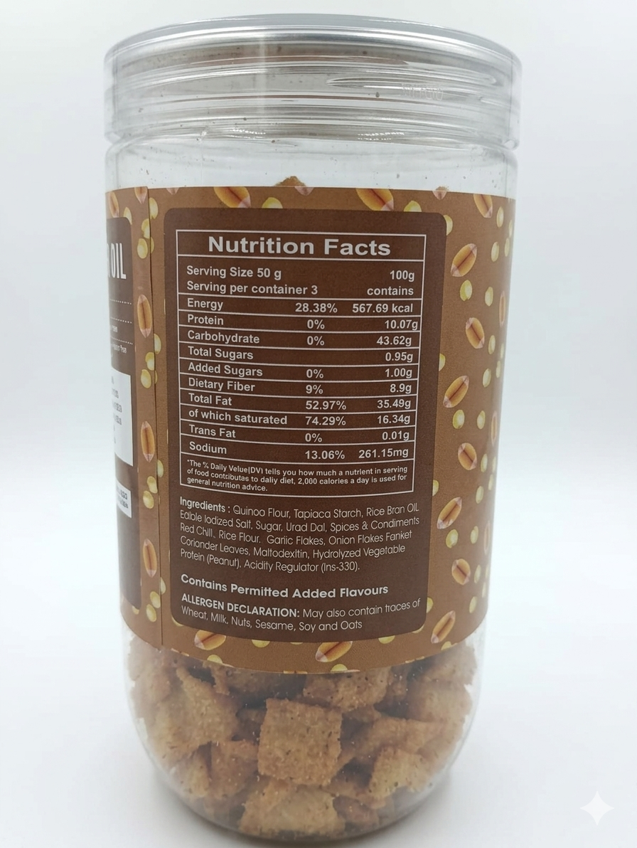 Mepii Bites Quinoa Chips (Cumin & Coriander) thumbnail 2